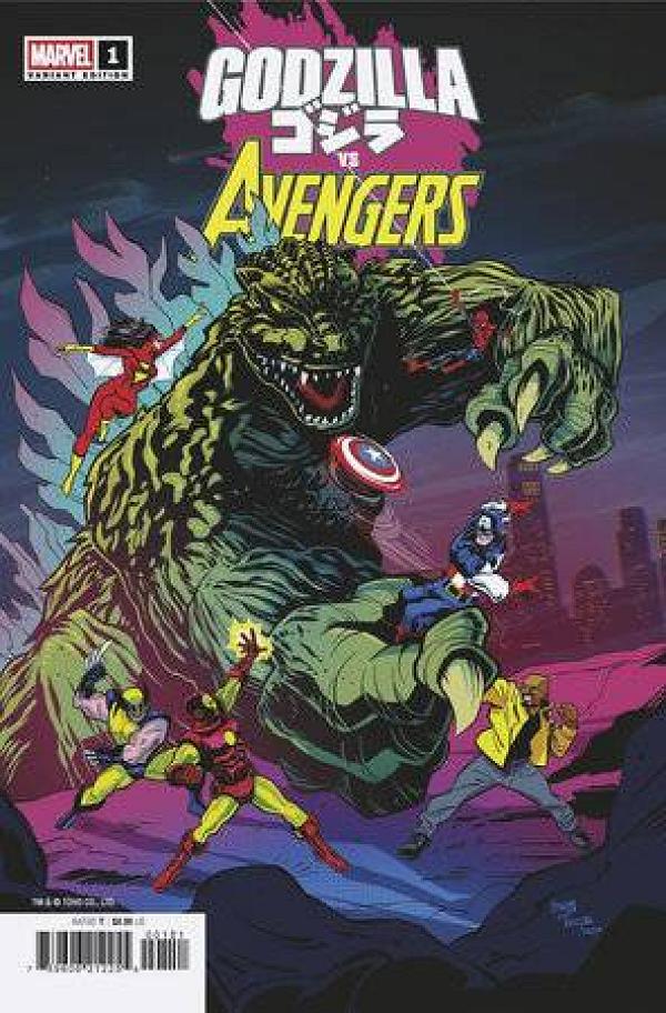 Godzilla Vs Avengers #1 DAVE BARDIN cover