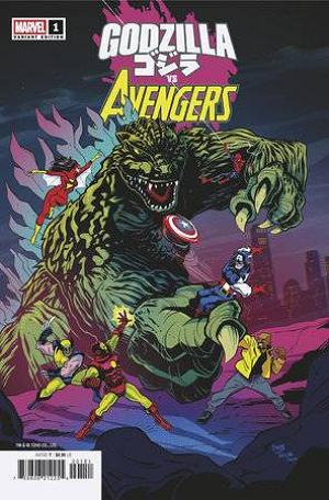 Godzilla Vs Avengers #1 DAVE BARDIN cover