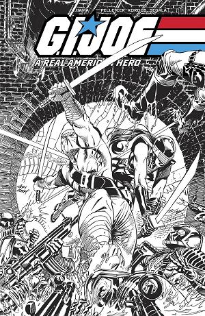 G.I. Joe: A Real American Hero #318 CVR B CVR B ANDY KUBERT B&W cover