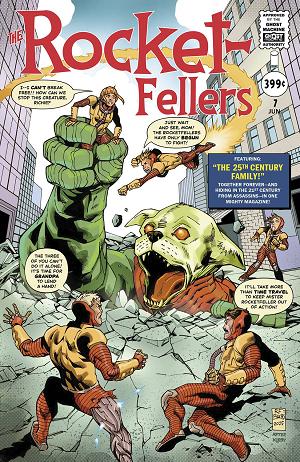 Rocketfellers #7 CVR D CVR D RAMON BACHS FANTASTIC FOUR HOMAGE cover