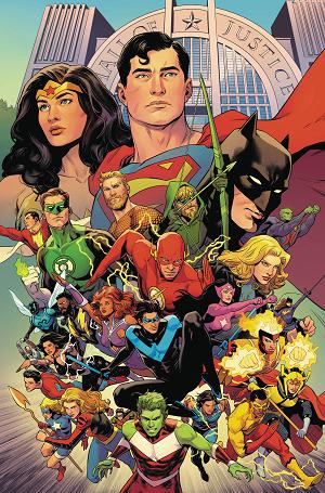 Justice League Unlimited #9 CVR D TRAVIS MOORE CSV cover