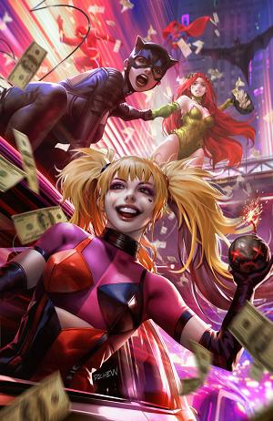 Justice League Unlimited #9 CVR E CHEW GOTHAM CITY SIRENS cover