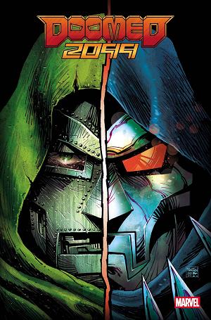 Doomed 2099 #1 DAN PANOSIAN DOOMED MASK FOIL cover