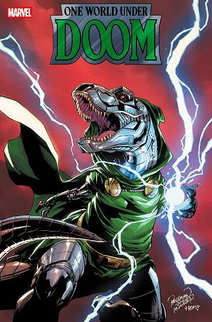 One World Under Doom #6 (OF 9) CARLO PAGULAYAN DOOMASAUR cover