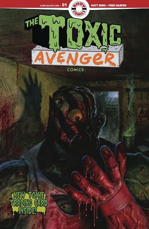 Toxic Avenger Comics #1 CVR D HARPER BAGGED W TC CARD (MR) cover