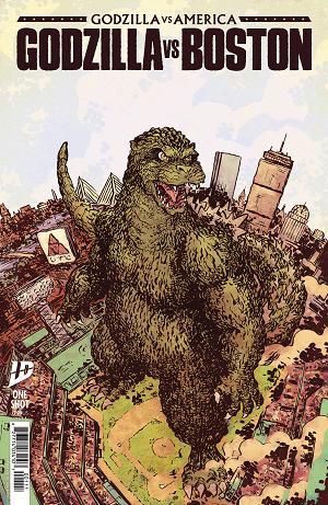 Godzilla Vs America Boston #1 CVR B LONERGAN cover