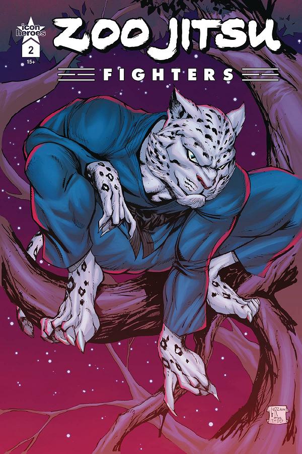 Zoo Jitsu Fighters #2 variant cover by Wade King
