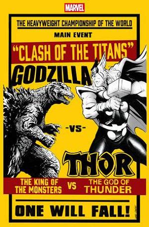 Godzilla Vs Thor #1 LEE GARBETT VERSUS cover