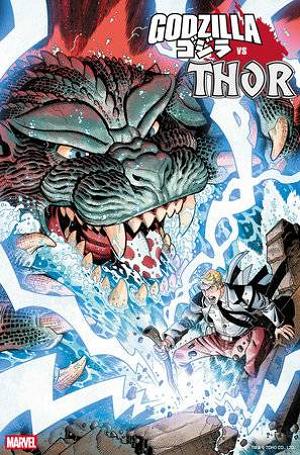 Godzilla Vs Thor #1 NICK BRADSHAW MONSTER HOMAGE cover