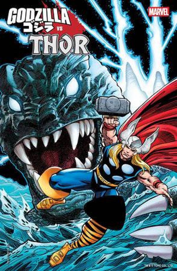 Godzilla Vs Thor #1 WALT SIMONSON cover