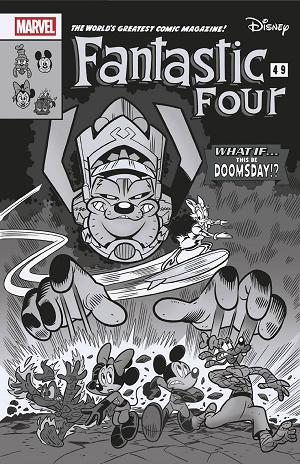Fantastic Four #1 100 COPY INCV BW WHAT IF FF HOMAGE cover