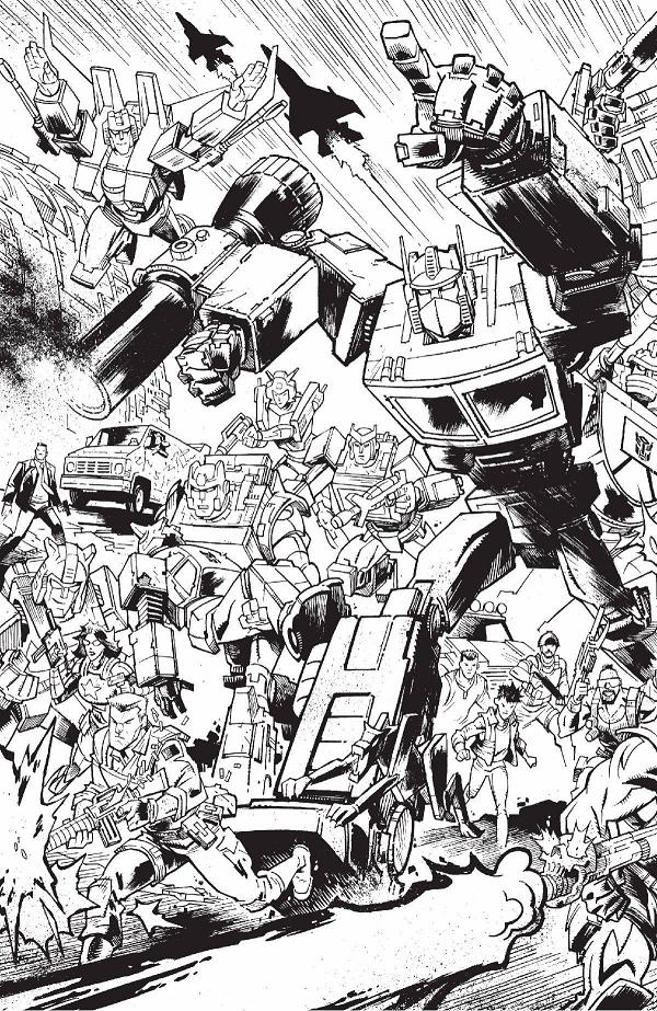 Transformers #9 CVR G CVR G HOWARD B&W EU ANNV cover