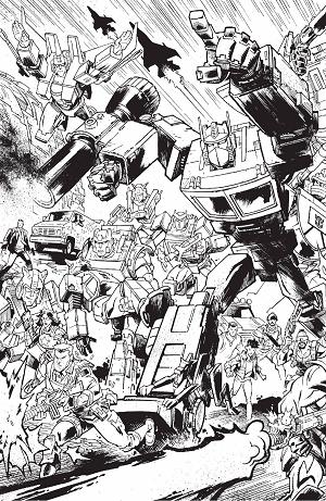 Transformers #9 CVR G CVR G HOWARD B&W EU ANNV cover