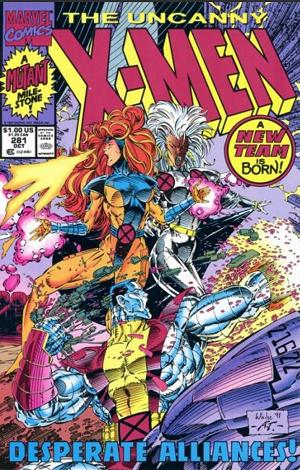 Uncanny X-Men #281 2nd Printing, Red Logo cover
