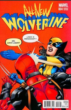 All-New Wolverine #4 Incentive Deadpool Variant Cover cover