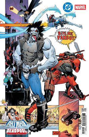 Dc Marvel Batman Deadpool #1 CVR M (ONE SHOT) CVR M SEAN GORDON MURPHY LOBO DEADPOOL CARD STOCK cover