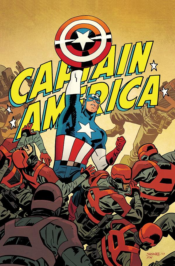 Black Widow & Captain America By Waid & Samnee Omnibus Chris Samnee Captain America Cover [Dm Only]