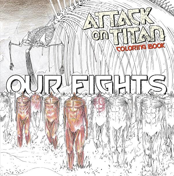 Attack On Titan Coloring Book 2: Our Fights #1 cover