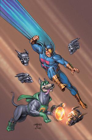 Blue Falcon & Dynomutt #3 CVR G CVR G INC 1:10 JOSEPH MICHAEL LINSNER VIRGIN cover