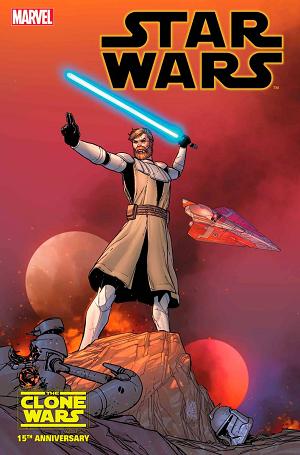 Star Wars #37 CAMUCOLI OBI-WAN CLONE WARS 15TH ANNIV cover