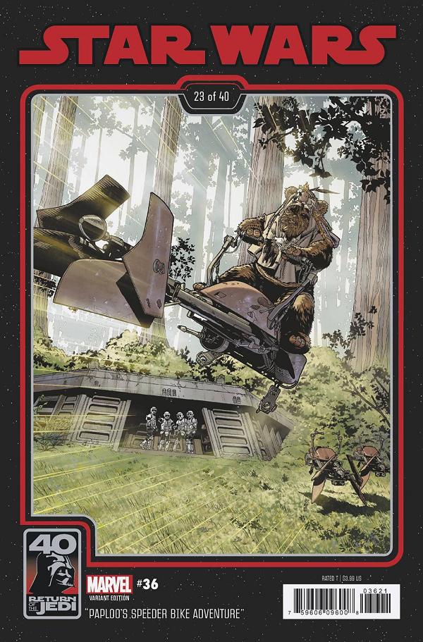 Star Wars #36 SPROUSE RETURN OF THE JEDI 40TH ANNIV cover