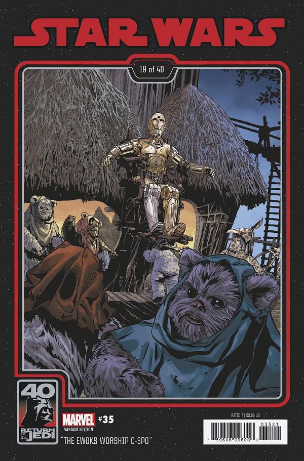 Star Wars #35 SPROUSE RETURN OF THE JEDI 40TH ANNIV cover