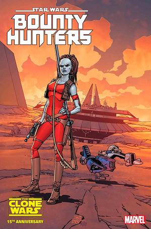 Star Wars Bounty Hunters #37 CLONE WAR 15TH ANN cover