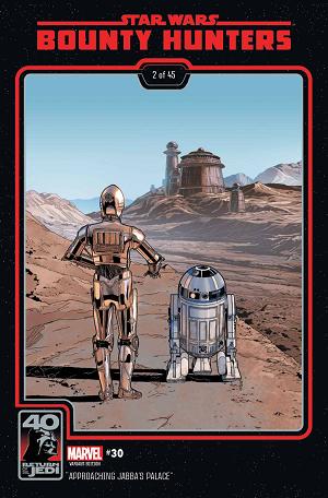 Star Wars Bounty Hunters #30 RETURN JEDI 40TH ANNIV cover