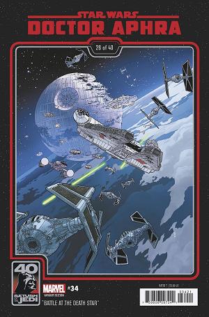 Star Wars Doctor Aphra #34 RETURN JEDI 40TH ANNIV cover