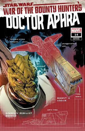 Star Wars Doctor Aphra #14 VILLANELLI BLUEPRINT cover