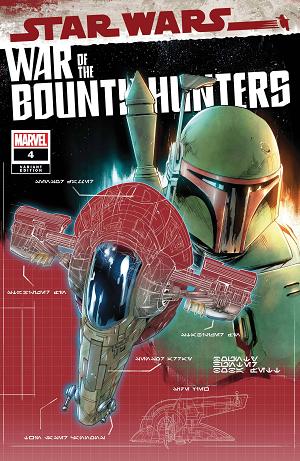 Star Wars War Bounty Hunters #4 (OF 5) BLUEPRINT cover