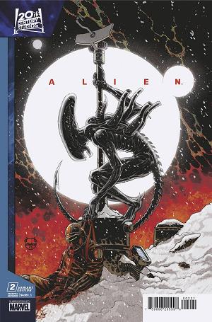 Alien #2 DAVE JOHSNON cover