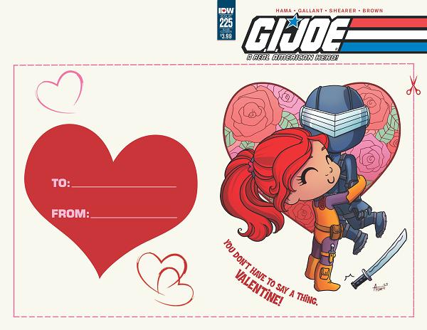 G.I. Joe: A Real American Hero #225 VALENTINES DAY CARD cover
