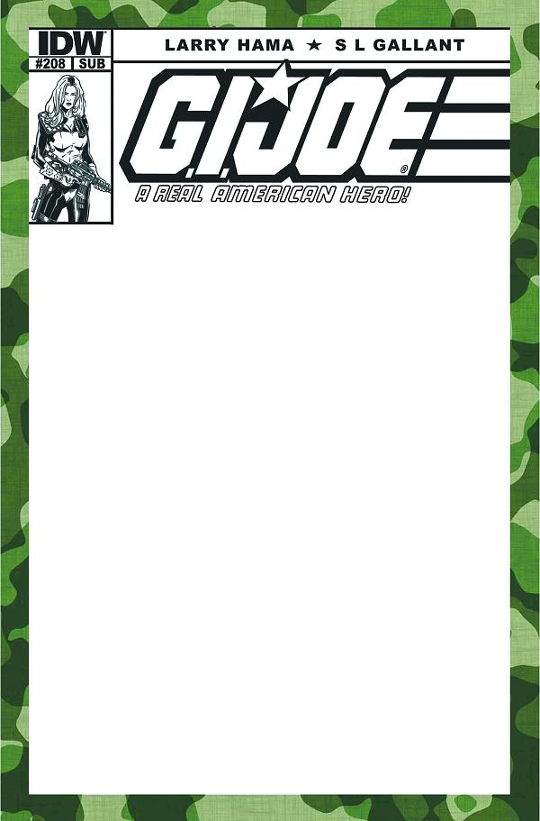 G.I. Joe: A Real American Hero #208 BLANK SUBSCRIPTION cover