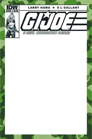 G.I. Joe: A Real American Hero #208 BLANK SUBSCRIPTION cover