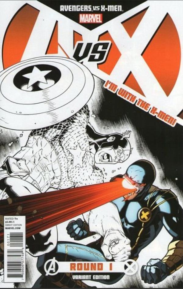 Avengers Vs X-Men #1 Red Team Variant cover
