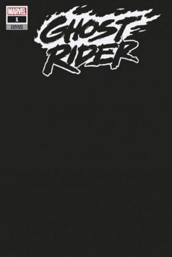 Ghost Rider #1 Black Blank Variant Cover cover