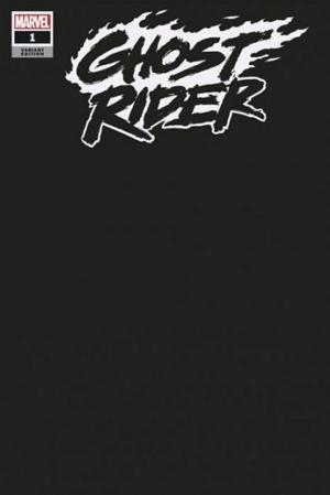 Ghost Rider #1 Black Blank Variant Cover cover