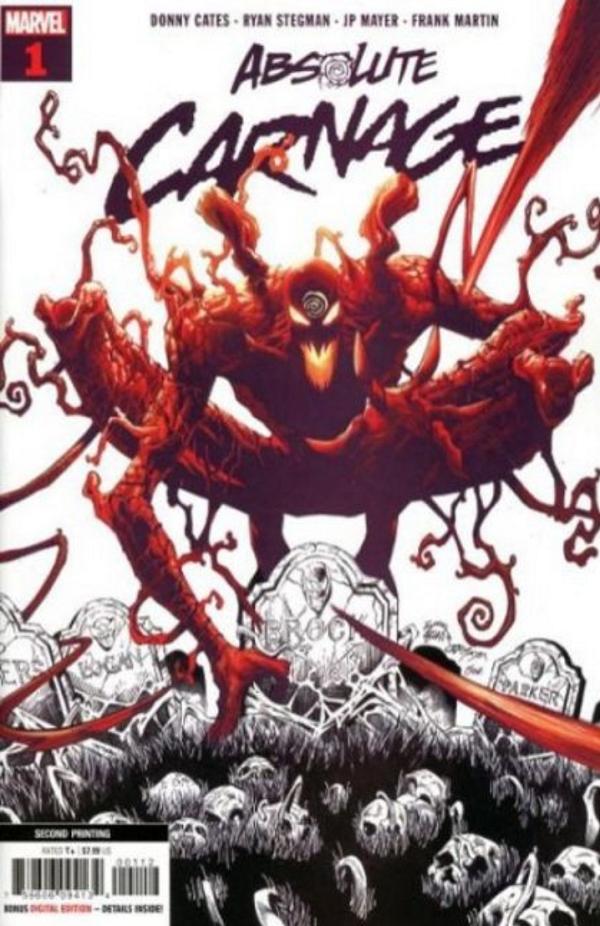 Absolute Carnage #1 2nd Printing cover