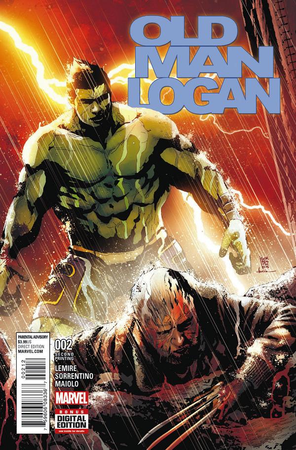 Old Man Logan #2 SORRENTINO 2ND PTG cover