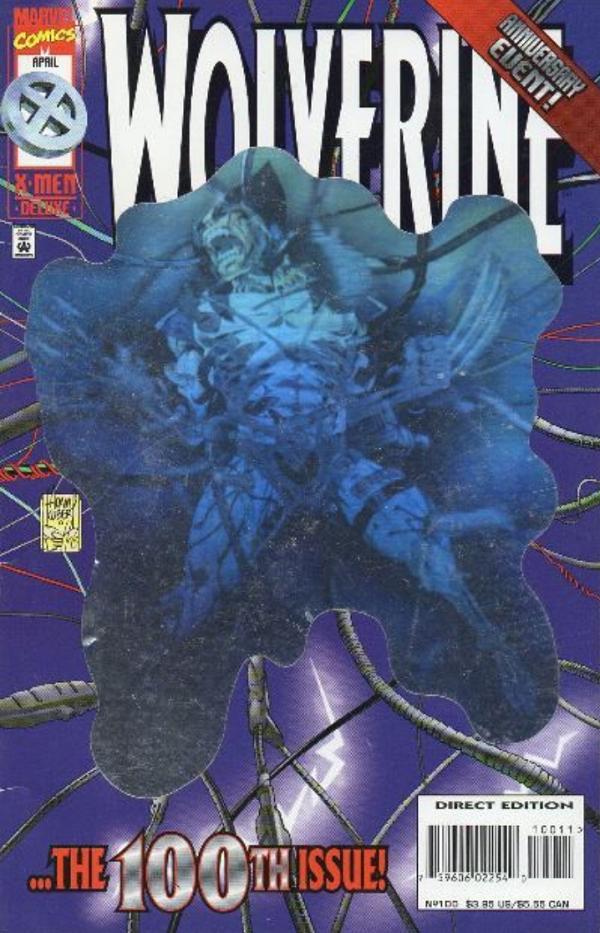 Wolverine #100 Hologram Direct Edition cover