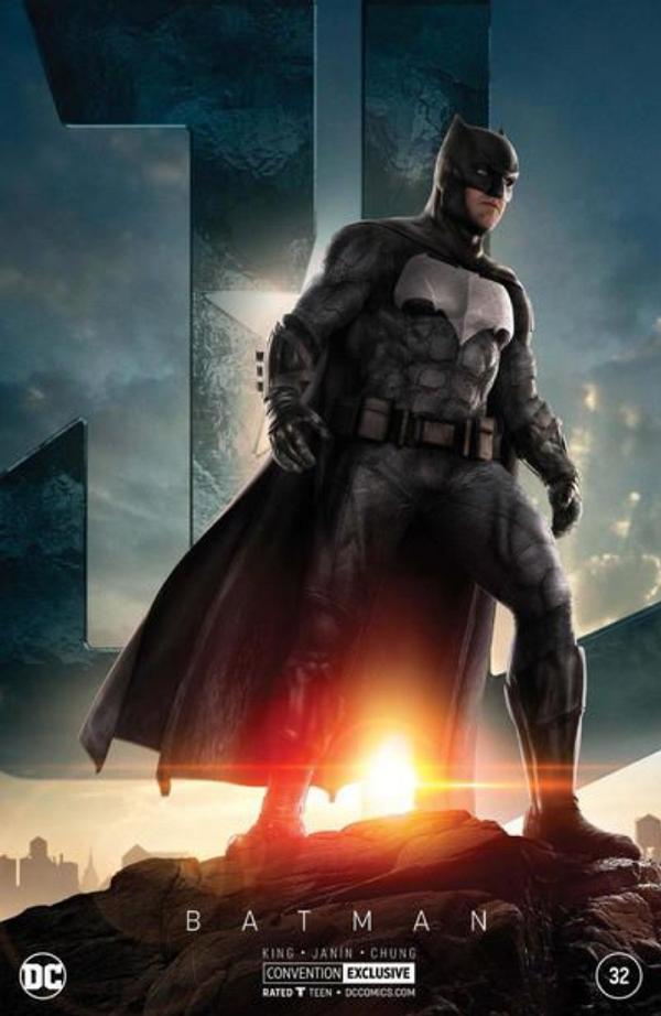 Batman #32 Ben Afleck Photo Foil "New York Comic Convention 2017" Exclusive Variant cover