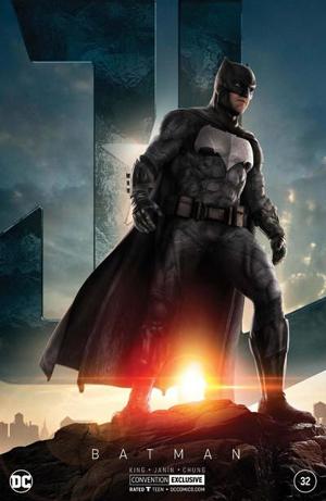 Batman #32 Ben Afleck Photo Foil "New York Comic Convention 2017" Exclusive Variant cover