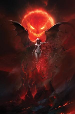 Vampirella Armageddon #5 CVR E CVR E FRANCESCO MATTINA METAL VIRGIN cover