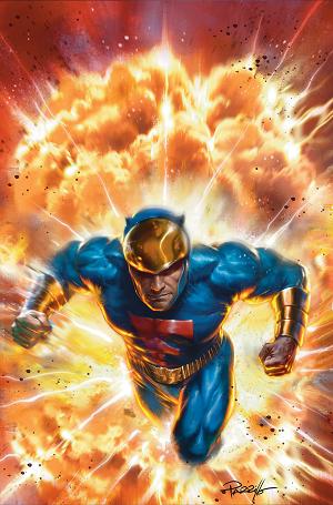 Blue Falcon & Dynomutt #4 CVR E CVR E LUCIO PARRILLO METAL VIRGIN cover