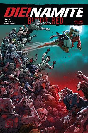 Die!Namite Blood Red #3 CVR B CVR B ROBERTO MELI cover