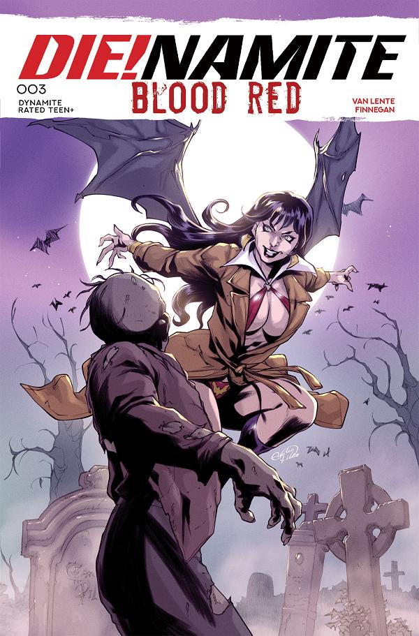Die!Namite Blood Red #3 CVR C CVR C EMILIO PILLIU cover