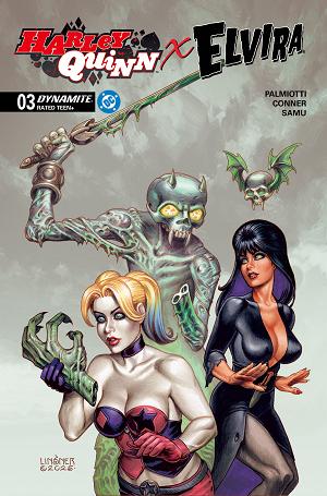 Harley Quinn X Elvira #3 CVR C CVR C JOSEPH MICHAEL LINSNER cover