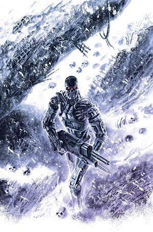 Terminator Santa Claus Is Coming To Town #1 CVR H (ONE SHOT) CVR H INC 1:20 FRANCESCO BIAGINI VIRGIN cover