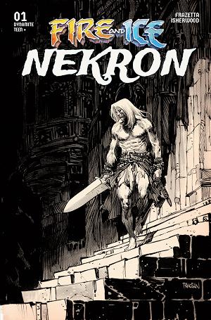 Fire And Ice Nekron #1 CVR F (ONE SHOT) CVR F INC 1:10 DAN PANOSIAN LINE ART cover